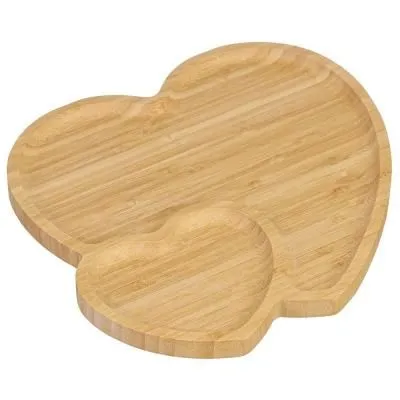 Менажница 2-х секц 26,8*25*1,6см бамбук