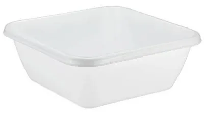 Таз квадратный 17л Белый