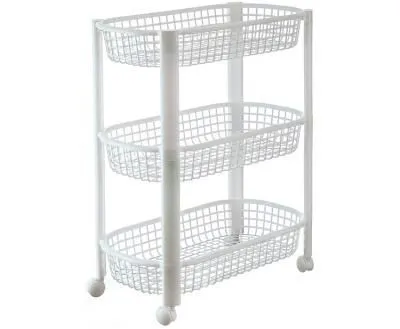 Полка овощная на колесах (3 секции) Белый...