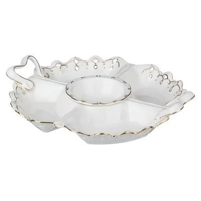 МЕНАЖНИЦА 5-ТИСЕКЦИОННАЯ "ЛАУРА" 33*29 СМ.ВЫСОТА=6 СМ.(КОР=6ШТ.) 84-918