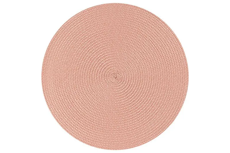 Набор 4-х круглых салфеток "Песчаная роза" 38*38 см, PVC.