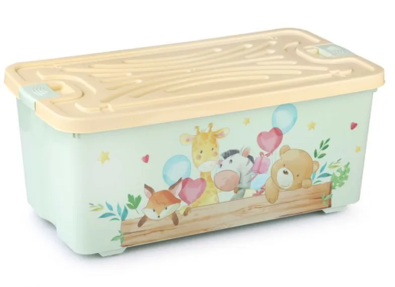 Контейнер для игрушек "Зверюшки" 75л (уп.3) М8222