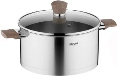 Кастрюля со стеклянной крышкой, 20 см/3.2 л, NADOBA, серия LUDVA