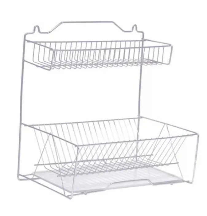 Тарелосушка настенная краска  белая,  с поддоном